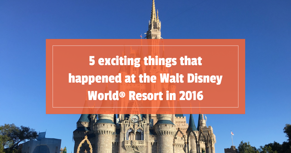 5 exciting things that happened at the Walt Disney World® Resort in